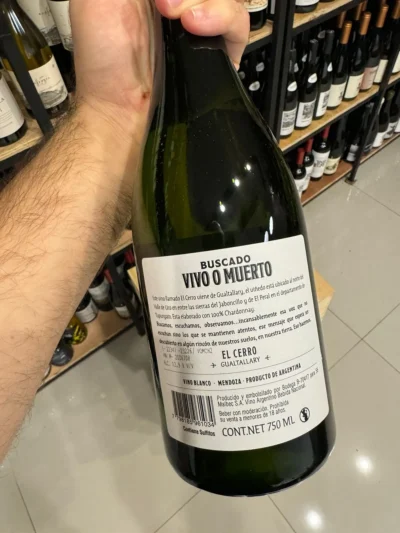 Vivo o Muerto El Cerro Gualtallary Chardonnay - Imagen 4