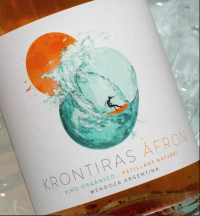 Krontiras Afron Pet Nat Aglianico - Imagen 3