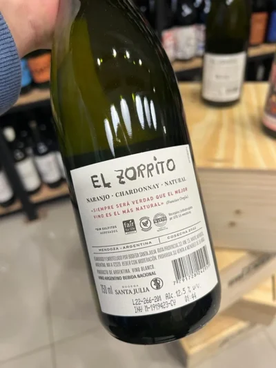 Santa Julia El Zorrito Chardonnay Naranjo - Imagen 5